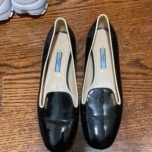 Black Prada flats